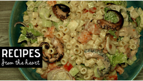 PASTA KOFTO WITH OCTOPUS SALAD